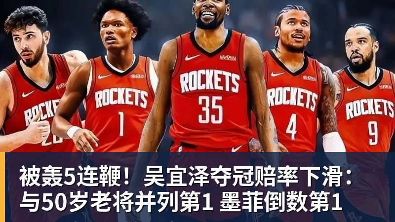 被轰5连鞭！吴宜泽夺冠赔率下滑：与50岁老将并列第1 墨菲倒数第1