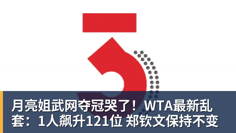 九游体育月亮姐武网夺冠哭了！WTA最新乱套：1人飙升121位 郑钦文保持不变